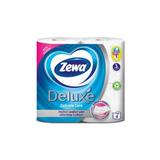  Деликатна 3-слойна тоалетна хартия - Zewa Deluxe Delicate Care, 4 ролки
