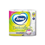 3-слойна тоалетна хартия с аромат на лайка - Zewa Deluxe Chamomile Comfort, 4 ролки