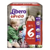 Бебешки пелени- Libero Up & Go, размер 6 (13-20 кг), 18 бр