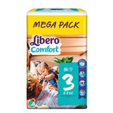 Бебешки пелени - Libero Comfort Mega Pack, размер 3 (5-9 кг), 86 бр
