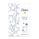  Хидратиращ подаръчен комплект - Душ гел Dove Beauty for All Подхранващ красота 250 мл + дезодорант спрей 150 мл