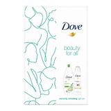 Освежаващ подаръчен комплект - Dove Beauty for All Освежаващ сияен душ гел 250 мл + дезодорант спрей 150 мл