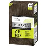 Полутрайна крем боя - Kolora Zero No Ammonia Color Cream, нюанс  4.0 Natural Cocoa, 120 мл