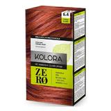 Полутрайна крем боя - Kolora Zero No Ammonia Color Cream, нюанс  6.4 Copper Blonde, 120 мл