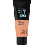 Фон дьо тен - Maybelline Fit Me! Matte + Poreless Normal to Oily Skin, нюанс 320 Natural Tan, 30 мл