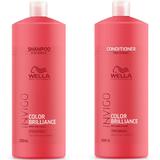 Пакет за боядисана, фина или нормална коса - Wella Professionals Invigo Color Brilliance Vibrant Colour: Шампоан 1000 мл + Балсам 1000 мл