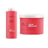 Пакет за боядисана, фина или нормална коса - Wella Professionals Invigo Color Brilliance Vibrant Colour: Шампоан 1000 мл + маска за фина/нормална коса, 500 мл