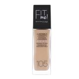 Фон дьо тен Maybelline - Fit Me Luminous & Smooth Natural Ivory 105, 30 мл