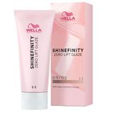 Прозрачна полуперманентна боя - Wella Professionals Shinefinity Zero Lift Glaze, нюанс 09/05 Silk Blush (много светло рус естествен махагон), 60 мл