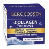 Нощен крем против бръчки с колаген против стареене за всички типове кожа, Gerocossen Laboratoires, 50 мл