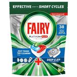 Препарат за капсули за съдомиялна машина - Fairy Platinum Plus Deep Clean All in One, 38 капсули