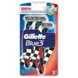 Бръснач с 3 ножчета - Gillette Blue 3 за еднократна употреба, 3 бр