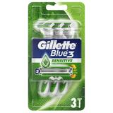 Бръснач с 3 ножчета - Gillette Blue 3 Sensitive, 3 бр