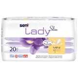 Урологични абсорбенти за уринарна инконтиненция - Seni Lady Slim Bladder Control Pads Mini, 20 бр