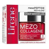 Дневен крем с лифтинг ефект с колаген и червени водорасли SPF10 - Lirene Dermo Program Mezo Collagene, 50 мл