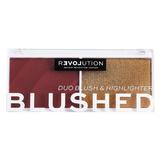 Палитра руж - Makeup Revolution Relove Color Play Blushed Duo, Wishful, 1 бр