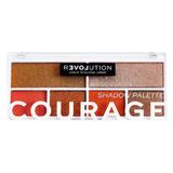 Палитра сенки за очи - Makeup Revolution Relove Colour Play Courage Shadow Palette, 1 бр