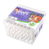 Хигиенни пръчици със запушалка, за деца - Bella Happy Baby Cotton Buds, 64 бр