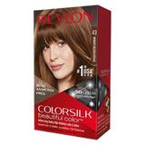 Боя за коса Revlon - Colorsilk, нюанс 43 Medium Golden Brown, 1 бр