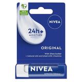 Оригинален подхранващ балсам за устни - Nivea Lip Care with Shea Butter & Naturals Oils, 4.8 гр