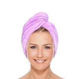 Турбан кърпа за коса, лилаво, Camco, 1 бр
