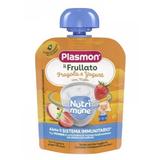 Закуска за бебета с ягода, ябълка и кисело мляко Nutrimune Snack - Plasmon, 6 месеца+, 85 гр