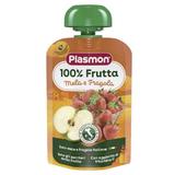 Пюре от ябълки и ягоди без глутен - Plasmon 100% Frutta, 6 месеца+, 100 гр