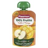 Пюре от ябълка и манго без глутен - Plasmon 100% Frutta, 6 месеца+, 100 гр