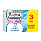 Кухненска кърпа 3 слоя - Regina Ultra Absorb, 2 ролки + 1