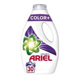 Автоматичен течен перилен препарат за цветни дрехи - Ariel Color+, 30 пранета, 1500 мл