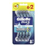 Самобръсначката  с 3 ножчета - Gillette Blue 3 Plus Cool Comfort Fresh, 8 бр
