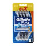 Самобръсначка  с 3 ножчета - Gillette Blue 3 Comfort, 8 бр