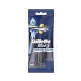 Самобръсначка с 3 ножчета - Gillette Blue 3 Comfort Slalom, 12 бр