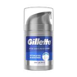 Балсам за след бръснене 3 в 1 - Gillette After Shave Hydrates & Soothes 3 в 1 със SPF15, 50 мл