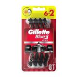 Самобръснач с 3 ножчета - Gillette Blue 3 Plus Nitro, 8 бр