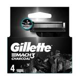 Резервни части за самобръсначки - Gillette Mach 3 Charcoal, 4 бр