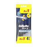 Самобръсначка  с 3 остриета - Gillette Blue 3 Comfort Slalom, 4 бр