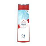 Душ гел и шампоан за мъже - Old Spice Cooling Shower Gel + Shampoo 2in1, 400 мл