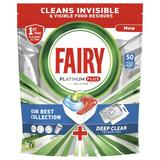 Капсули почистващ препарат за съдомиялна машина - Fairy Platinum Plus Deep Clean All in One, 50 капсули