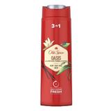 Душ гел за мъже - Old Spice Oasis Body - Hair - Face Wash 3in1, 400 мл