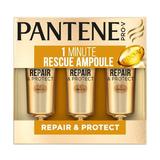 Ампули за лечение на увредена коса - Pantene Pro-V 1 Minute Rescue Ampoule Repair&Protect, 3x15 мл