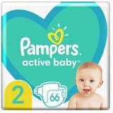 Бебешки пелени - Pampers Active Baby, размер 2 (4-8 кг), 66 бр