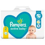 Бебешки пелени - Pampers Active Baby, размер 2 (4-8 кг), 96 бр