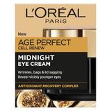 Нощен околоочен крем L'Oreal Paris - Age Perfect Midnight Eye Cream, 15 мл