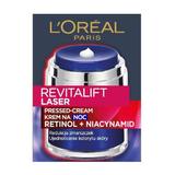 Нощен крем за лице с ретинол - L'Oreal Paris Revitalift Laser Pressed-Cream Night Retinol, 50 мл
