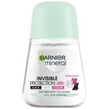 Дезодорант против изпотяване Roll-on - Garnier Mineral Invisible Protection 48h Black White Colours Floral Touch, 50 мл