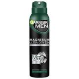 Дезодорант спрей против изпотяване - Garnier Men Magnesium Ultra Dry 72h, 150 мл