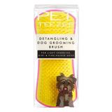 Четка за косми за домашни любимци - Tangle Teezer Pet Detangling & Dog Grooming Brush, розово/жълто, 1 бр
