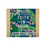 Натурален твърд сапун със зелено чаено дърво - Faith in Nature Hand Made Soap Tea Tree, 100 гр