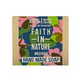 Твърд натурален сапун с дива роза - Faith in Nature, 100 гр